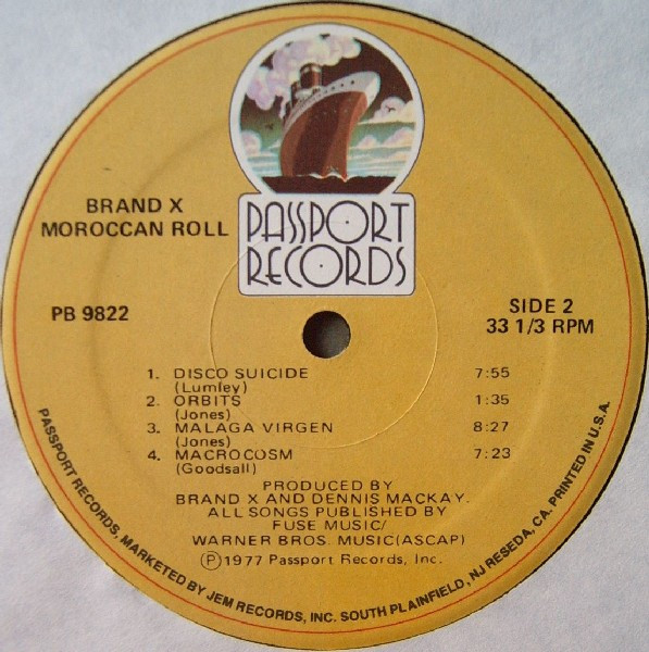 Brand X (3) - Moroccan Roll - Vinyl Record VG/VG+ (Pre Loved) - Image 4