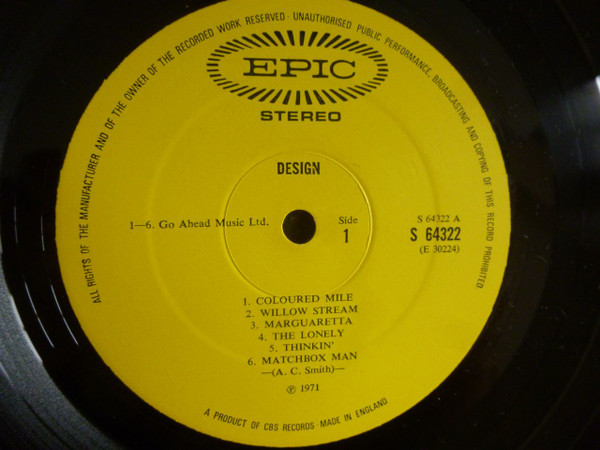 Design (6) - Design - Vinyl Record VG/VG+ (Pre Loved) - Image 3