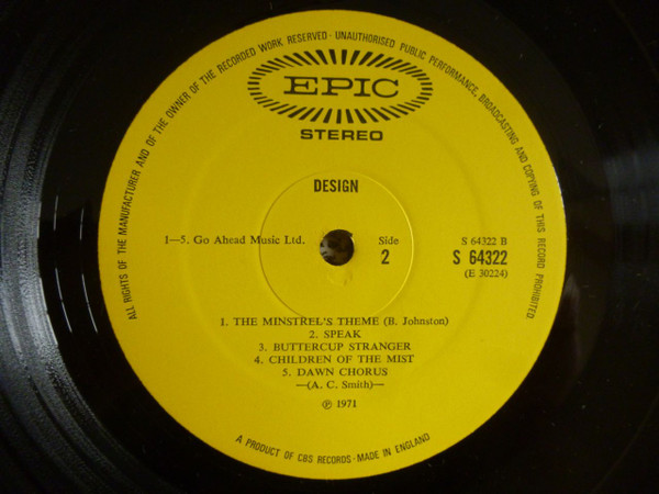 Design (6) - Design - Vinyl Record VG/VG+ (Pre Loved) - Image 4