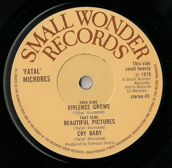 Fatal Microbes - Violence Grows - 7 inch Vinyl Record VG+/VG+ (Pre Loved) - Image 3