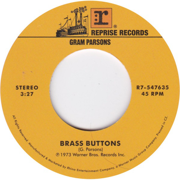 Gram Parsons / The Lemonheads - Brass Buttons - 7 inch Vinyl Record – (New / Sealed) - Image 3