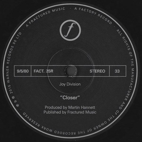 Joy Division - Closer - Vinyl Record – (New / Sealed) - Image 4