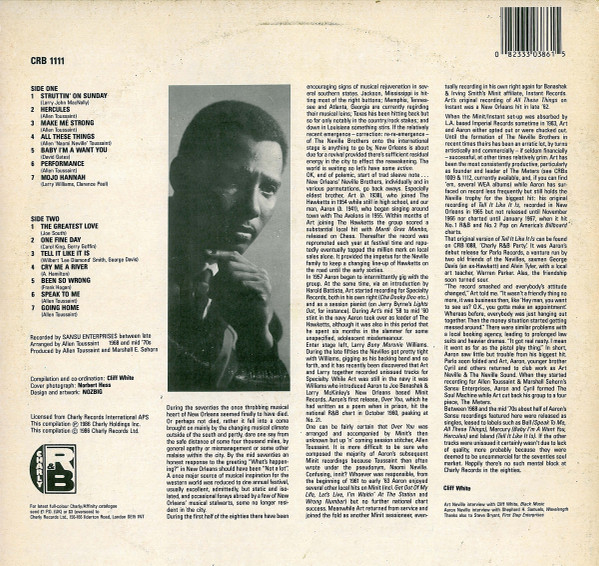 Aaron Neville - Make Me Strong - Vinyl Record NM/NM (Pre Loved) - Image 2