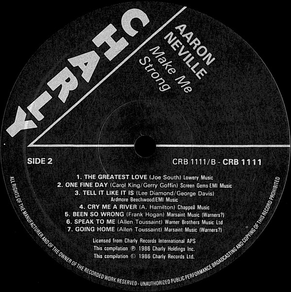 Aaron Neville - Make Me Strong - Vinyl Record NM/NM (Pre Loved) - Image 4