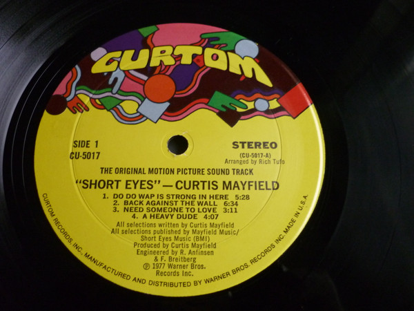 Curtis Mayfield - Short Eyes - The Original Picture Soundtrack - Vinyl Record VG+/VG+ (Pre Loved) - Image 3