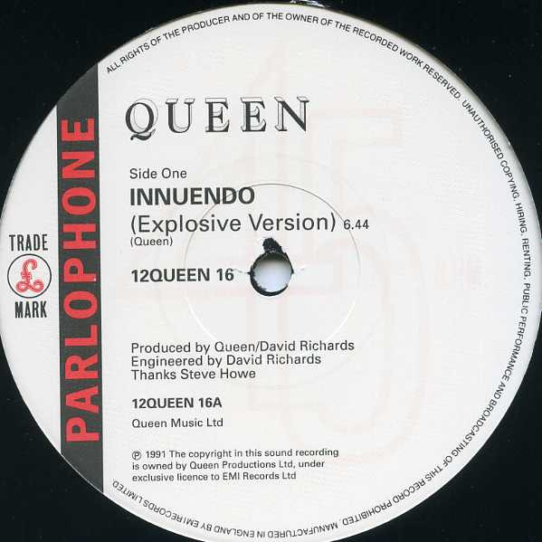 Queen - Innuendo (Explosive Version) - Vinyl Record VG+/VG+ (Pre Loved) - Image 3