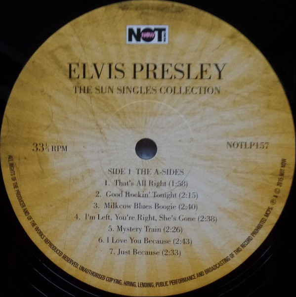 Elvis Presley - The Sun Singles Collection - Vinyl Record – (New / Sealed) - Image 3