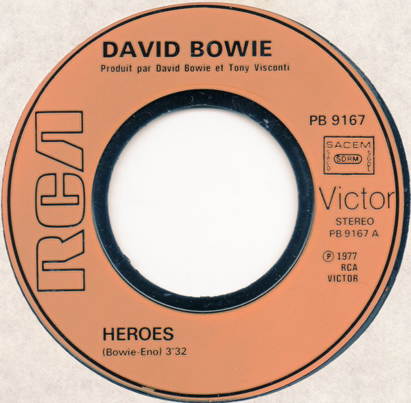 David Bowie - Heroes - 7 inch Vinyl Record VG+/VG+ (Pre Loved) - Image 3