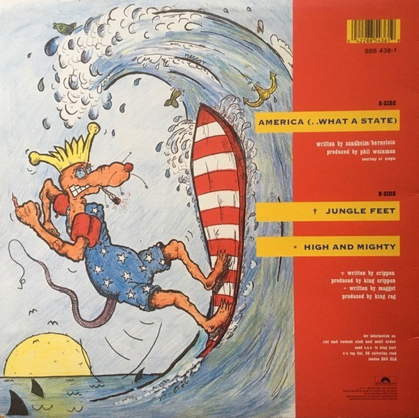 King Kurt - America - Vinyl Record VG+/VG+ (Pre Loved) - Image 2