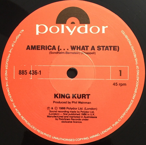 King Kurt - America - Vinyl Record VG+/VG+ (Pre Loved) - Image 3
