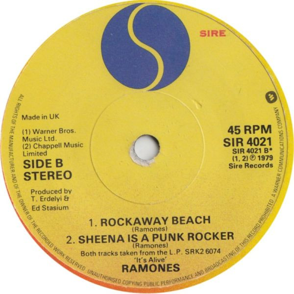 Ramones - Rock 'N' Roll High School - 7 inch Vinyl Record VG+/VG+ (Pre Loved) - Image 4