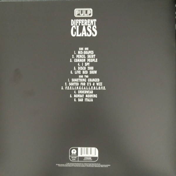 Pulp - Different Class - Vinyl Record – (New / Sealed) - Image 2