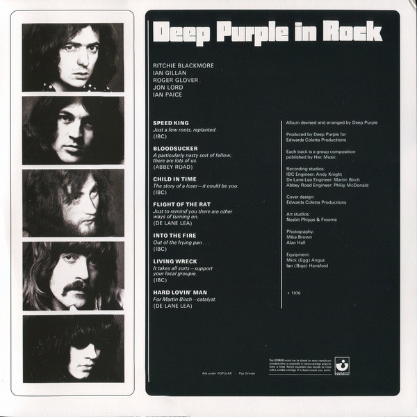 Deep Purple - Deep Purple In Rock - Vinyl Record – (New / Sealed) - Image 3