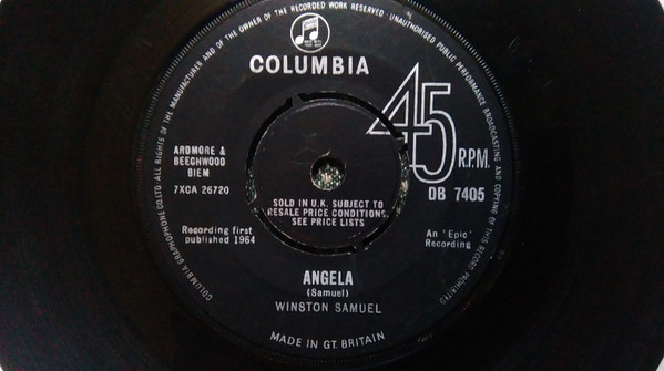 Winston Samuels - You Are The One - 7 inch Vinyl Record VG+/VG+ (Pre Loved) - Image 2