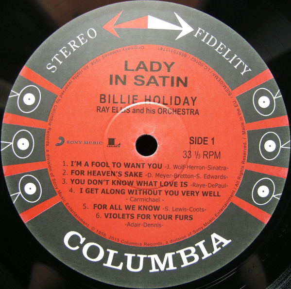 Billie Holiday With Ray Ellis And His Orchestra - Lady In Satin - Vinyl Record NM/NM (Pre Loved) - Image 3