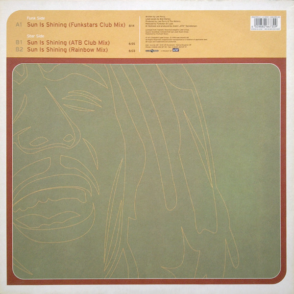 Bob Marley Vs. Funkstar De Luxe - Sun Is Shining (Remix) - Vinyl Record VG+/VG+ (Pre Loved) - Image 2