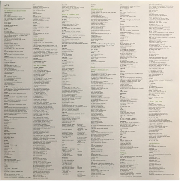 Stephen Schwartz - Wicked (Original Broadway Cast Recording) - Vinyl Record NM/NM (Pre Loved) - Image 3