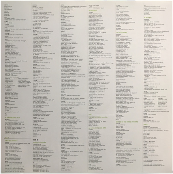 Stephen Schwartz - Wicked (Original Broadway Cast Recording) - Vinyl Record NM/NM (Pre Loved) - Image 4