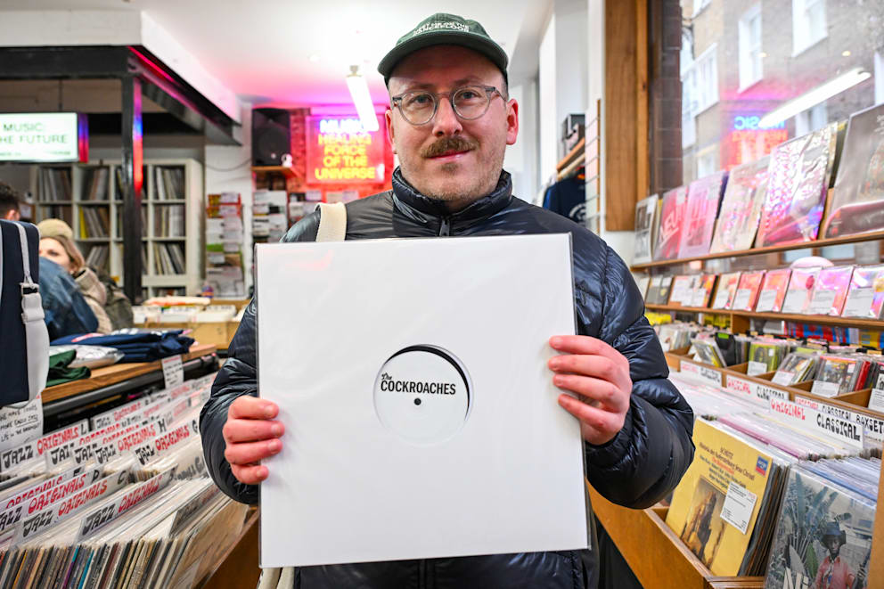 Music fan Andrew Nicholson managed to get his hands on the secret record in a record store in London.