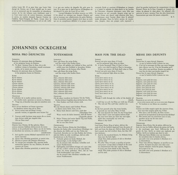 Johannes Ockeghem / Josquin Des Prés - Pro Cantione Antiqua-4