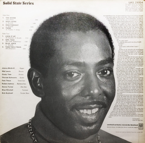 Jimmy McGriff Organ And Blues Band-1